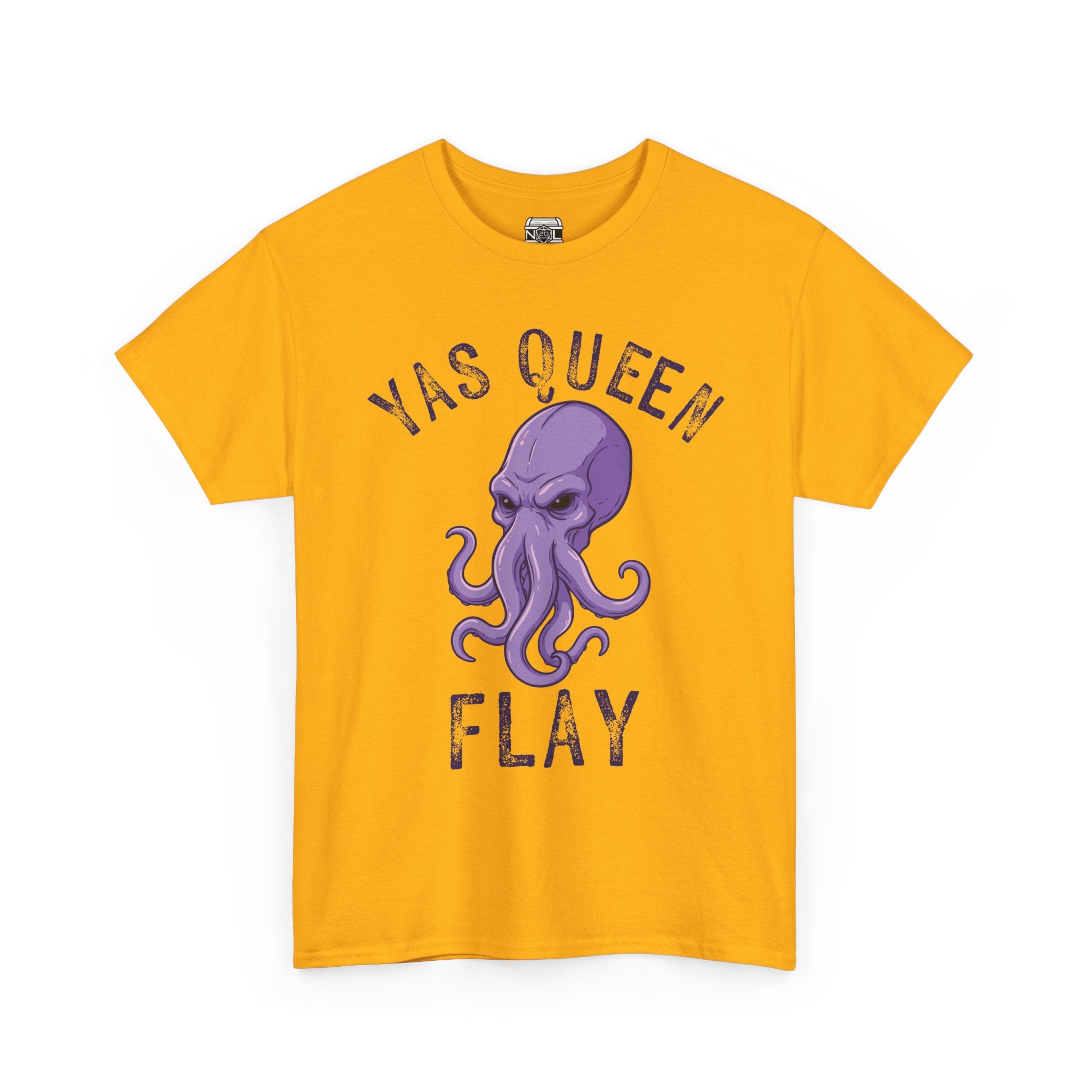 Yas Queen Flay Mindflayer T-Shirt – Funny D&D Dark Humor Tee