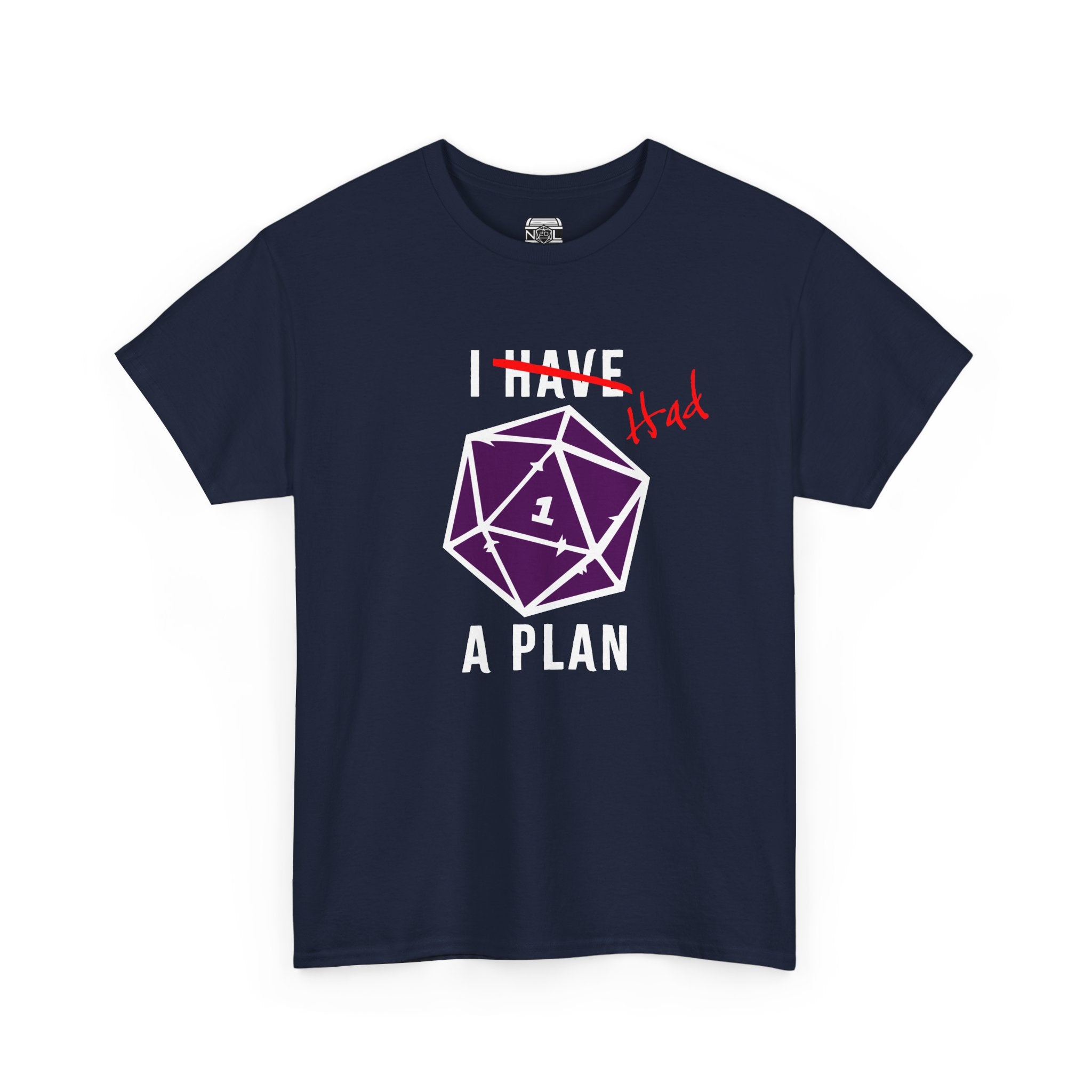 T‑Shirt — “I Had a Plan” D20 Critical Fail RPG Tee