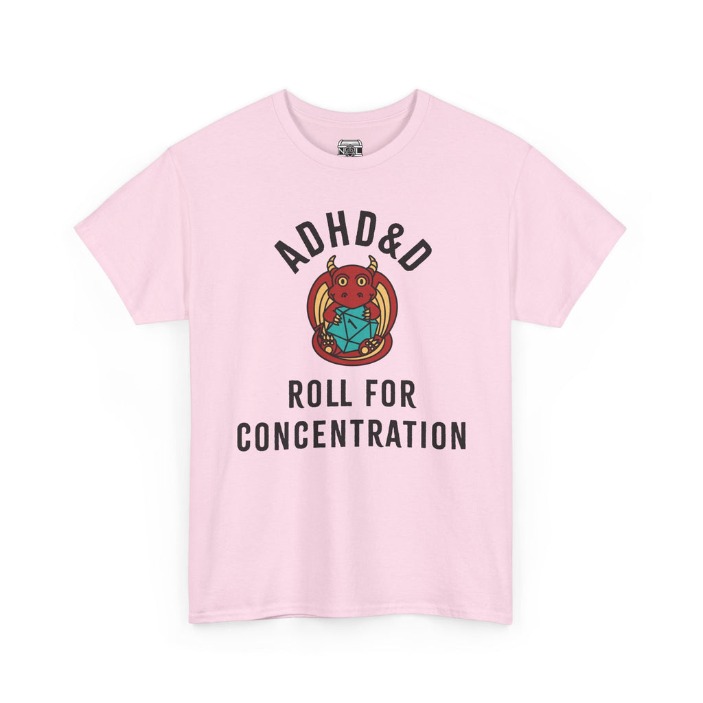 T-Shirt — ADHD&D ‘Roll for Concentration’ Dice Graphic Tee