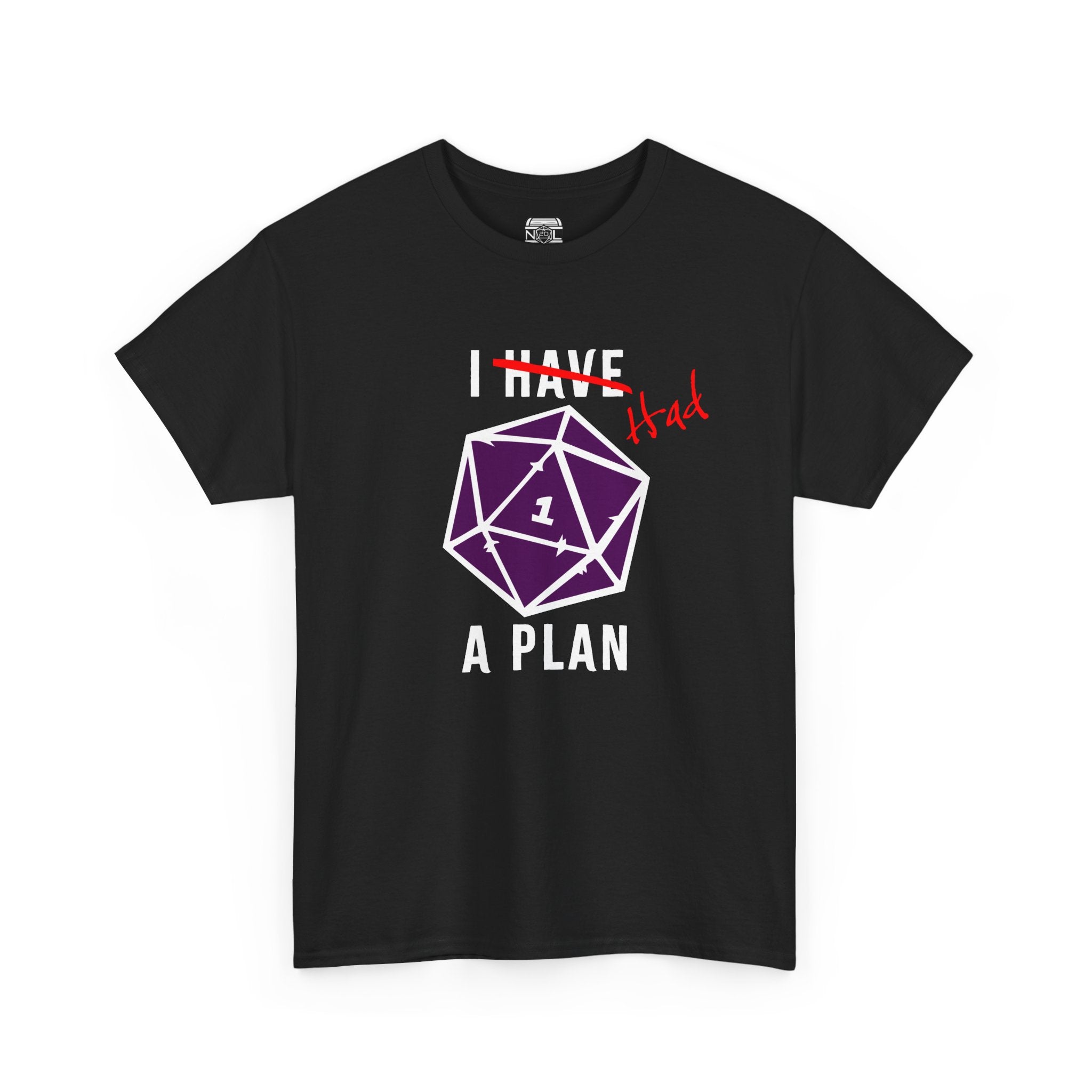 T‑Shirt — “I Had a Plan” D20 Critical Fail RPG Tee