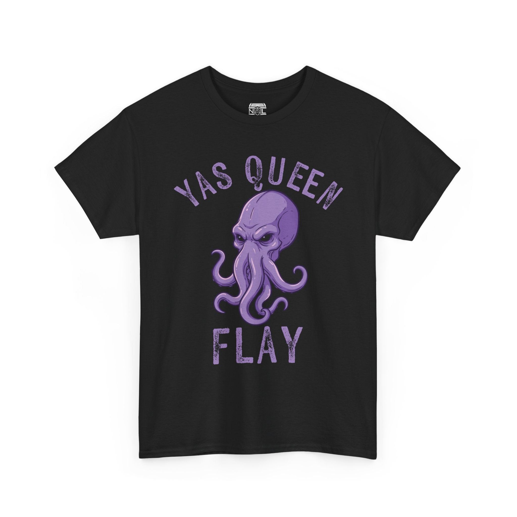 Yas Queen Flay Mindflayer T-Shirt – Funny D&D Dark Humor Tee