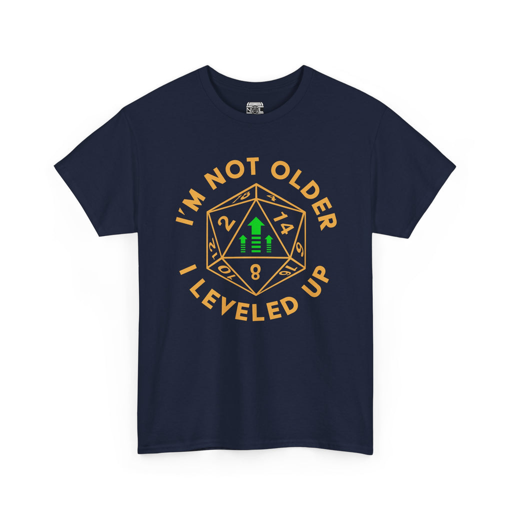 I'm Not Older, I Leveled Up T-Shirt — D20 Gamer Birthday Tee