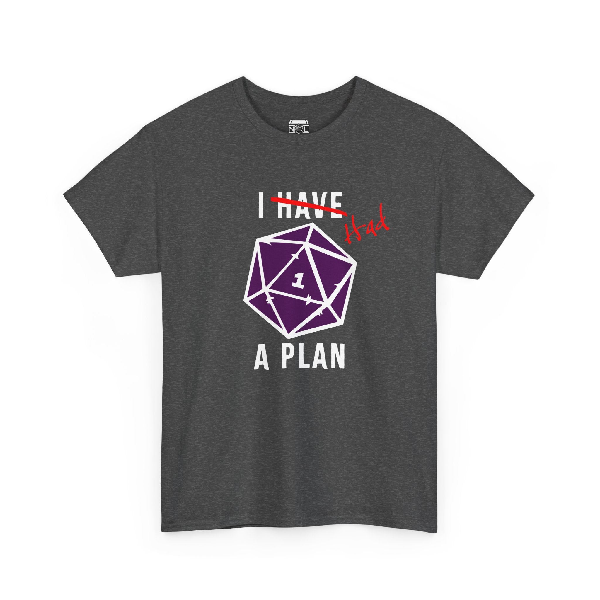 T‑Shirt — “I Had a Plan” D20 Critical Fail RPG Tee