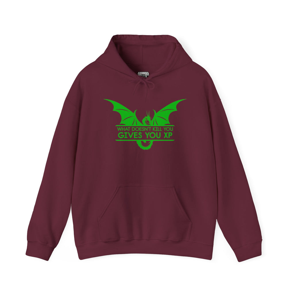 Dragon XP Hoodie - "What Doesn’t Kill You Gives You XP" Gamer Hoodie