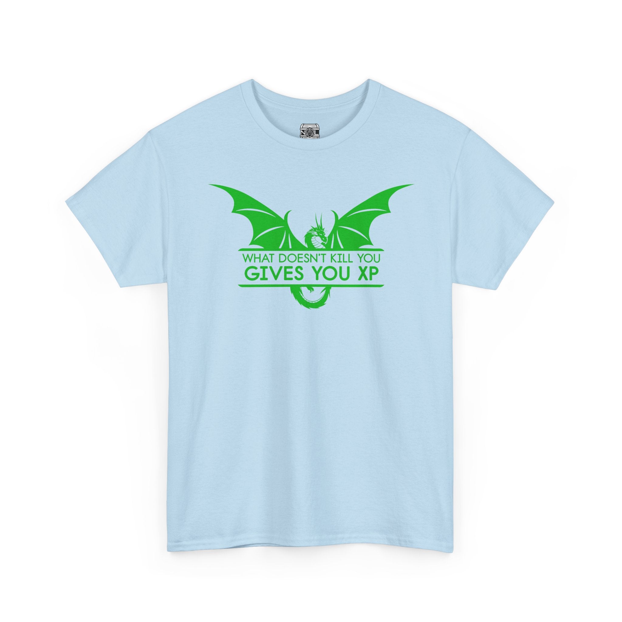 RPG Dragon Tee — "What Doesn’t Kill You Gives You XP" Gamer T-Shirt