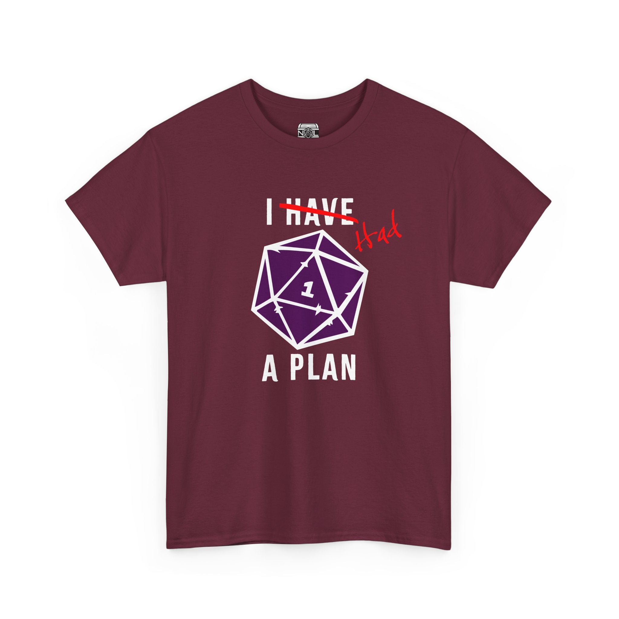 T‑Shirt — “I Had a Plan” D20 Critical Fail RPG Tee