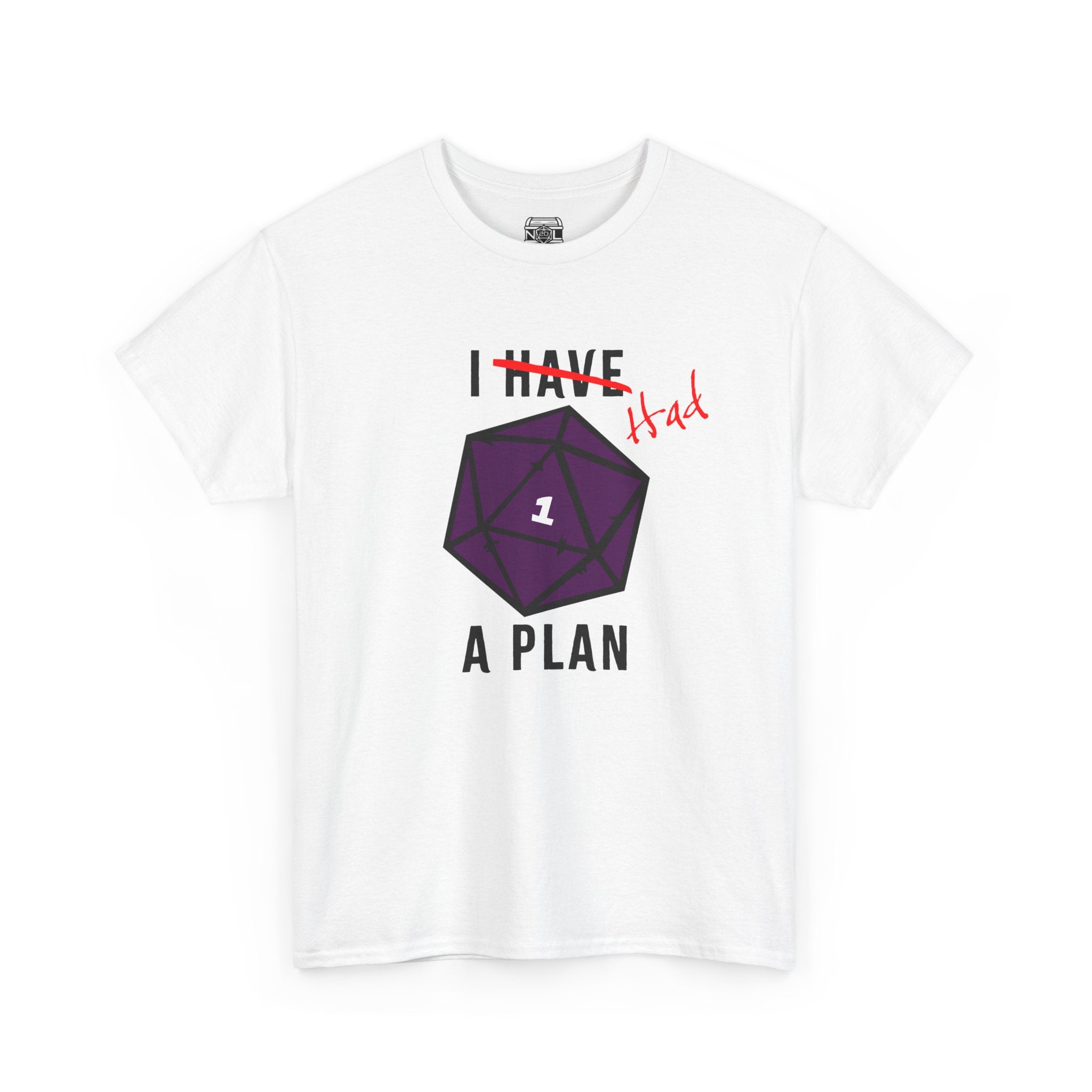 T‑Shirt — “I Had a Plan” D20 Critical Fail RPG Tee