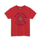 I'm Not Older, I Leveled Up T-Shirt — D20 Gamer Birthday Tee