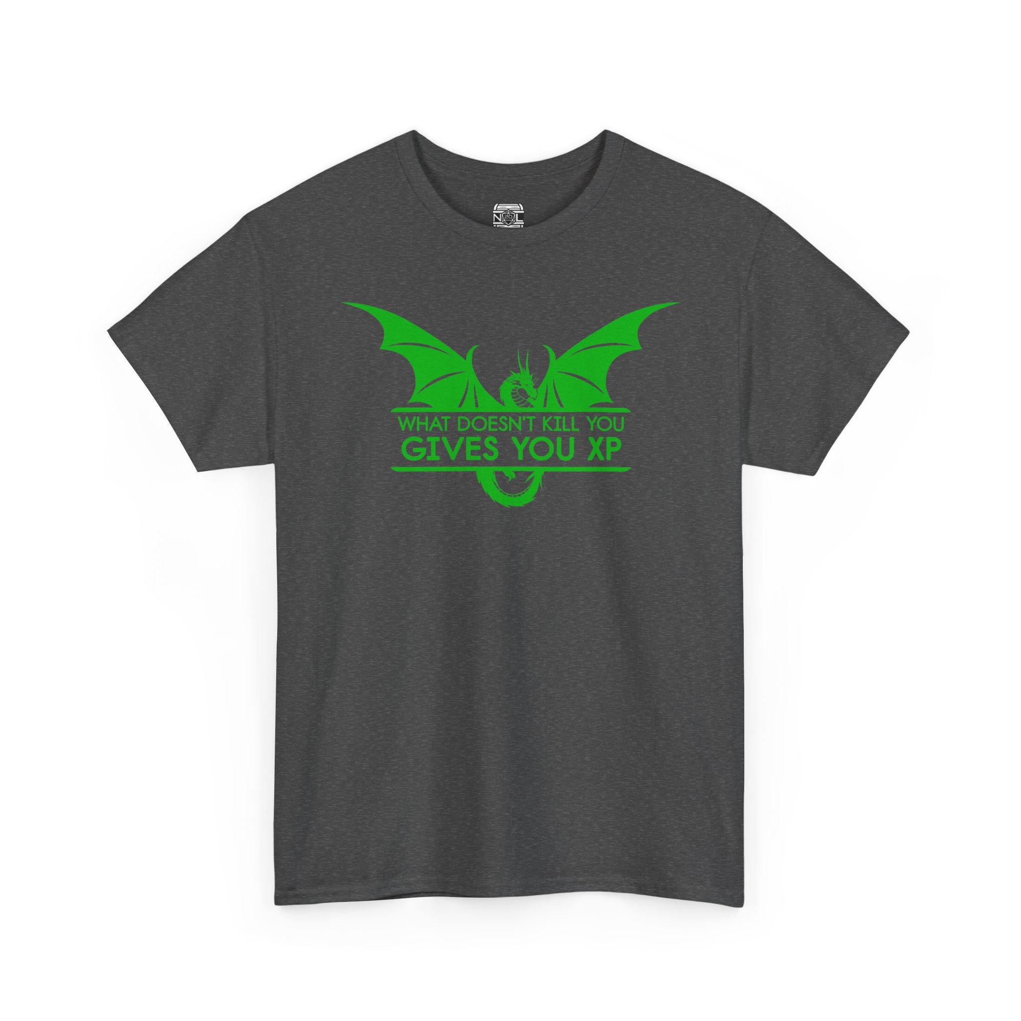 RPG Dragon Tee — "What Doesn’t Kill You Gives You XP" Gamer T-Shirt