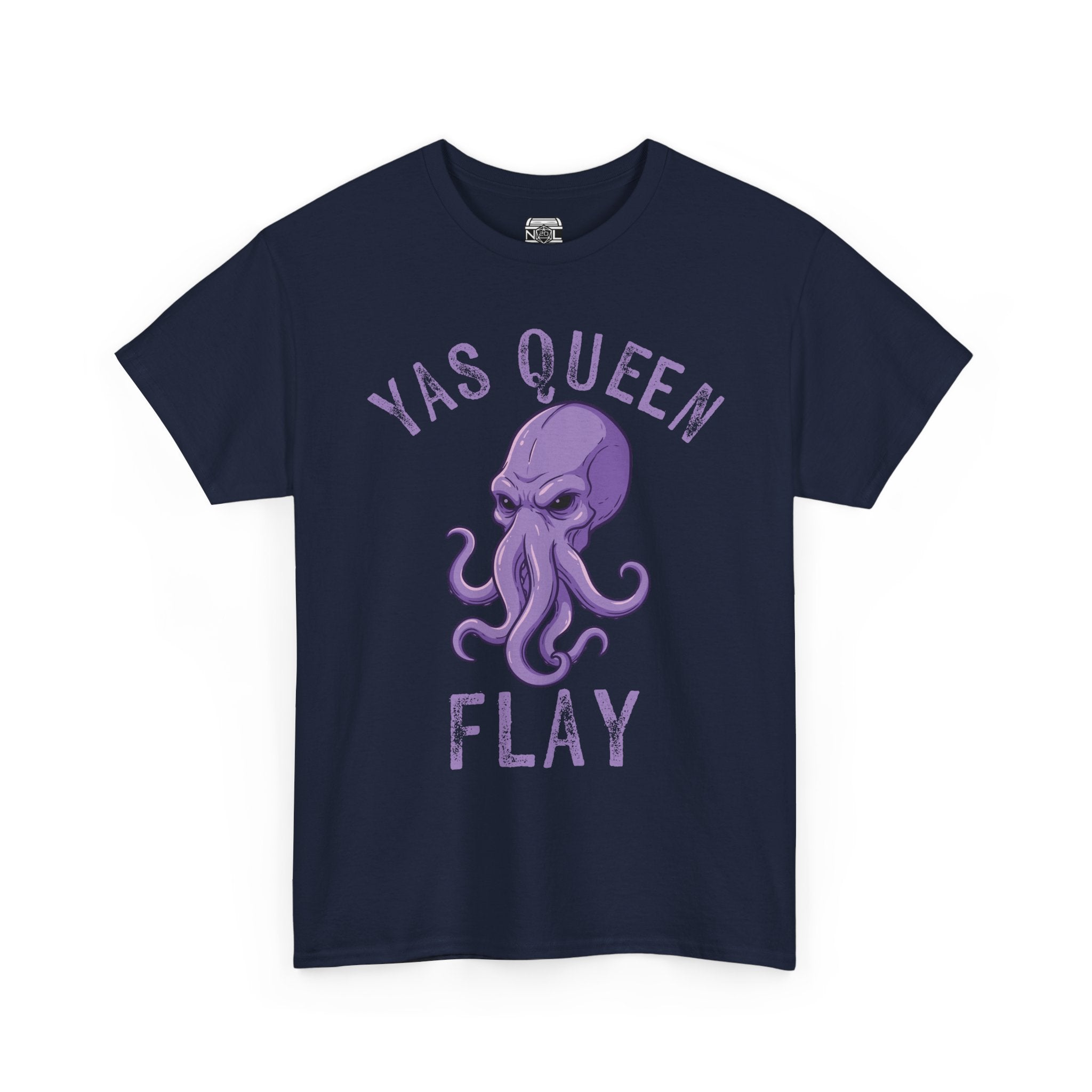 Yas Queen Flay Mindflayer T-Shirt – Funny D&D Dark Humor Tee