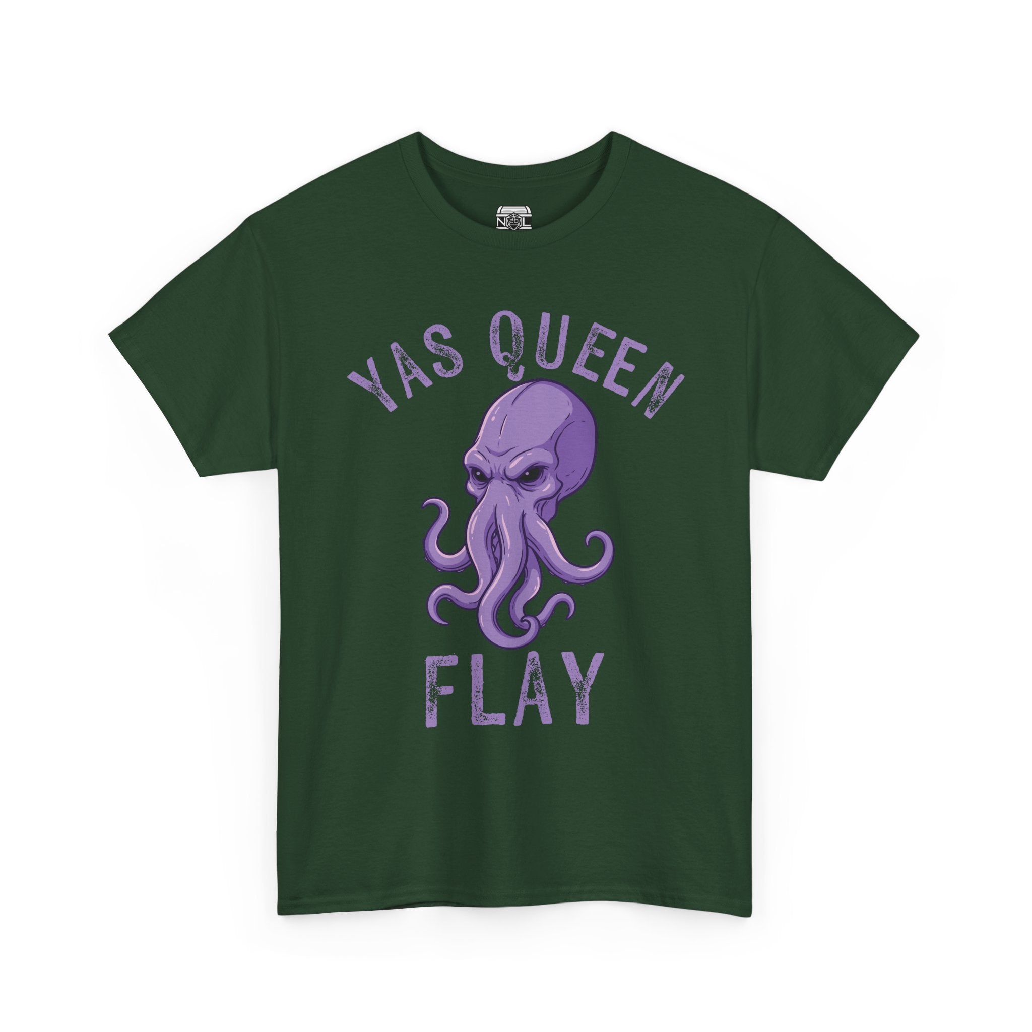 Yas Queen Flay Mindflayer T-Shirt – Funny D&D Dark Humor Tee