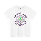 I'm Not Older, I Leveled Up T-Shirt — D20 Gamer Birthday Tee