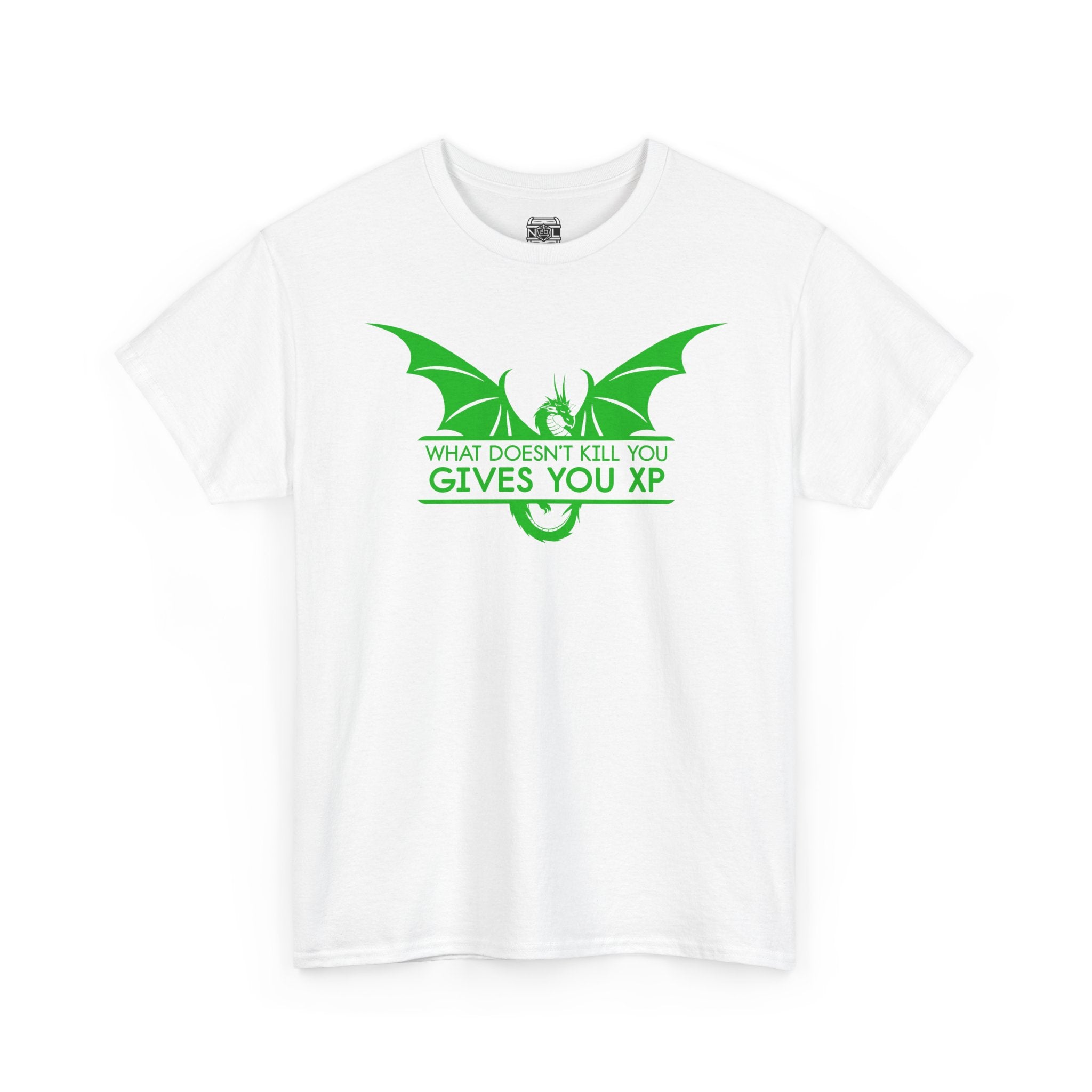 RPG Dragon Tee — "What Doesn’t Kill You Gives You XP" Gamer T-Shirt
