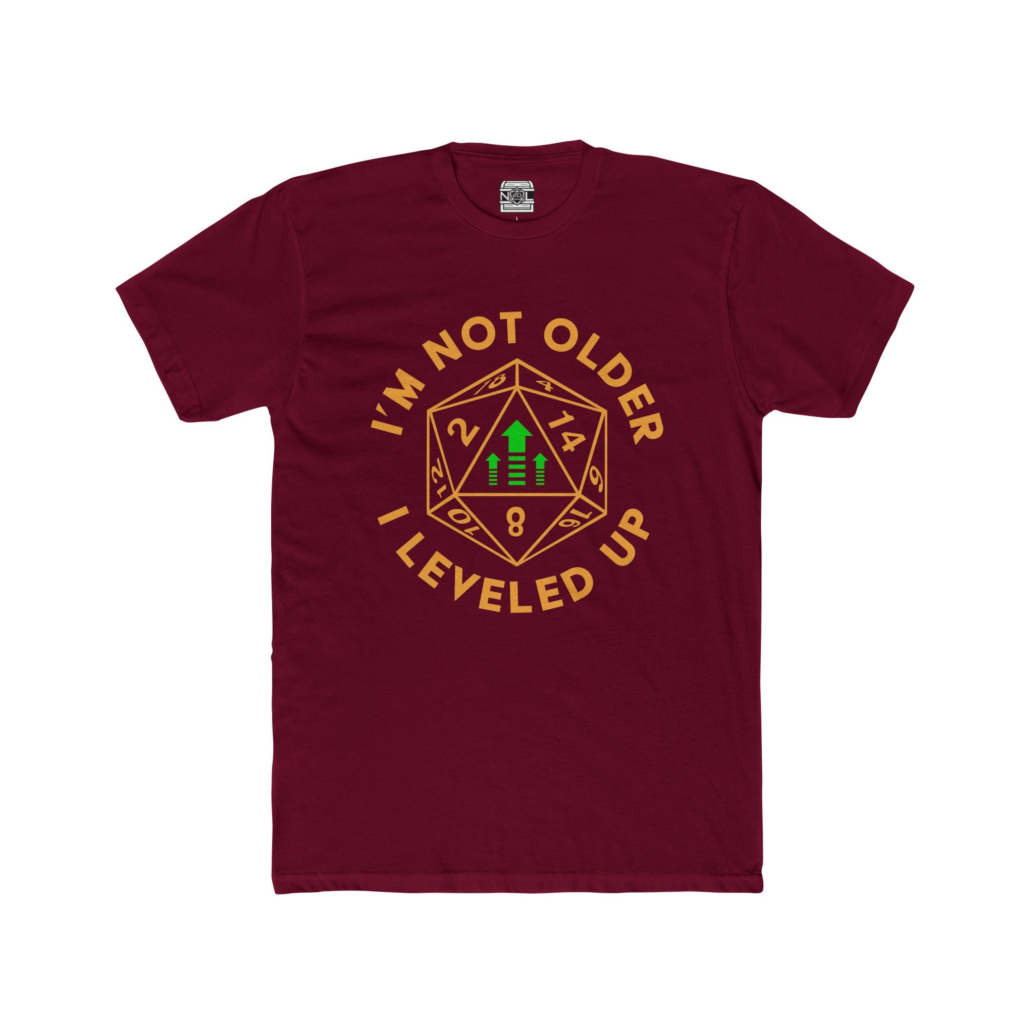 I’m Not Older I Leveled Up T‑Shirt — Funny D20 Gamer Birthday Tee