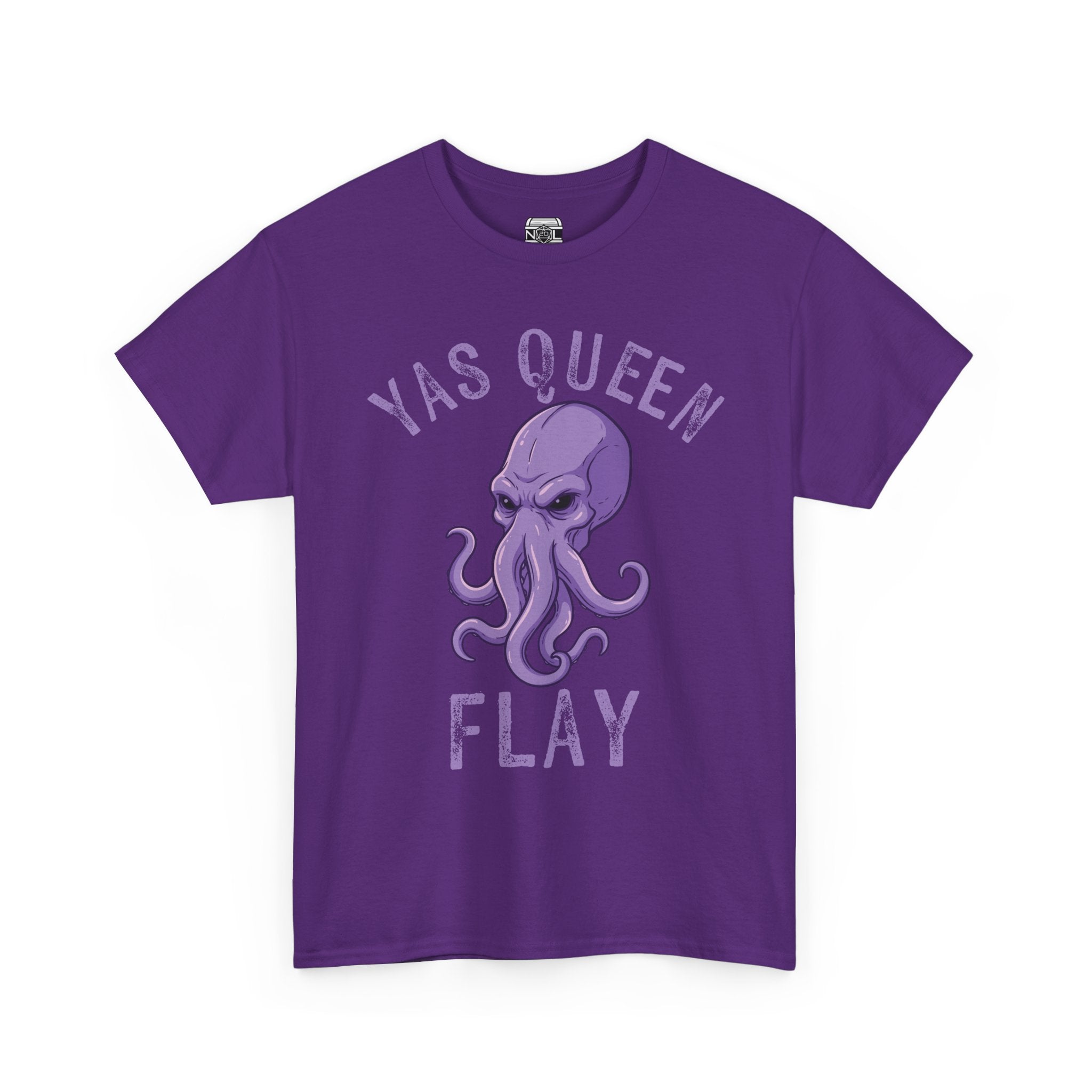 Yas Queen Flay Mindflayer T-Shirt – Funny D&D Dark Humor Tee