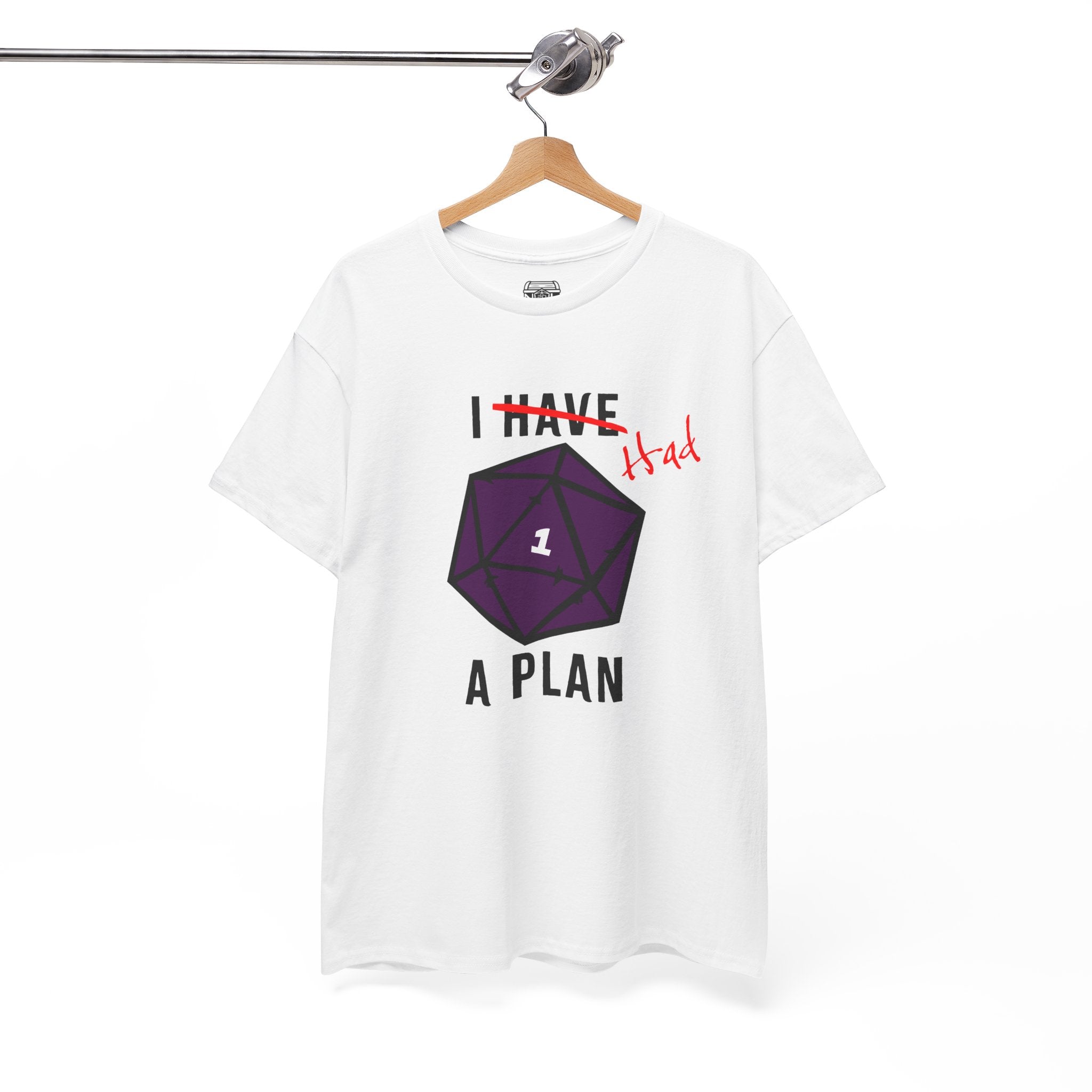T‑Shirt — “I Had a Plan” D20 Critical Fail RPG Tee