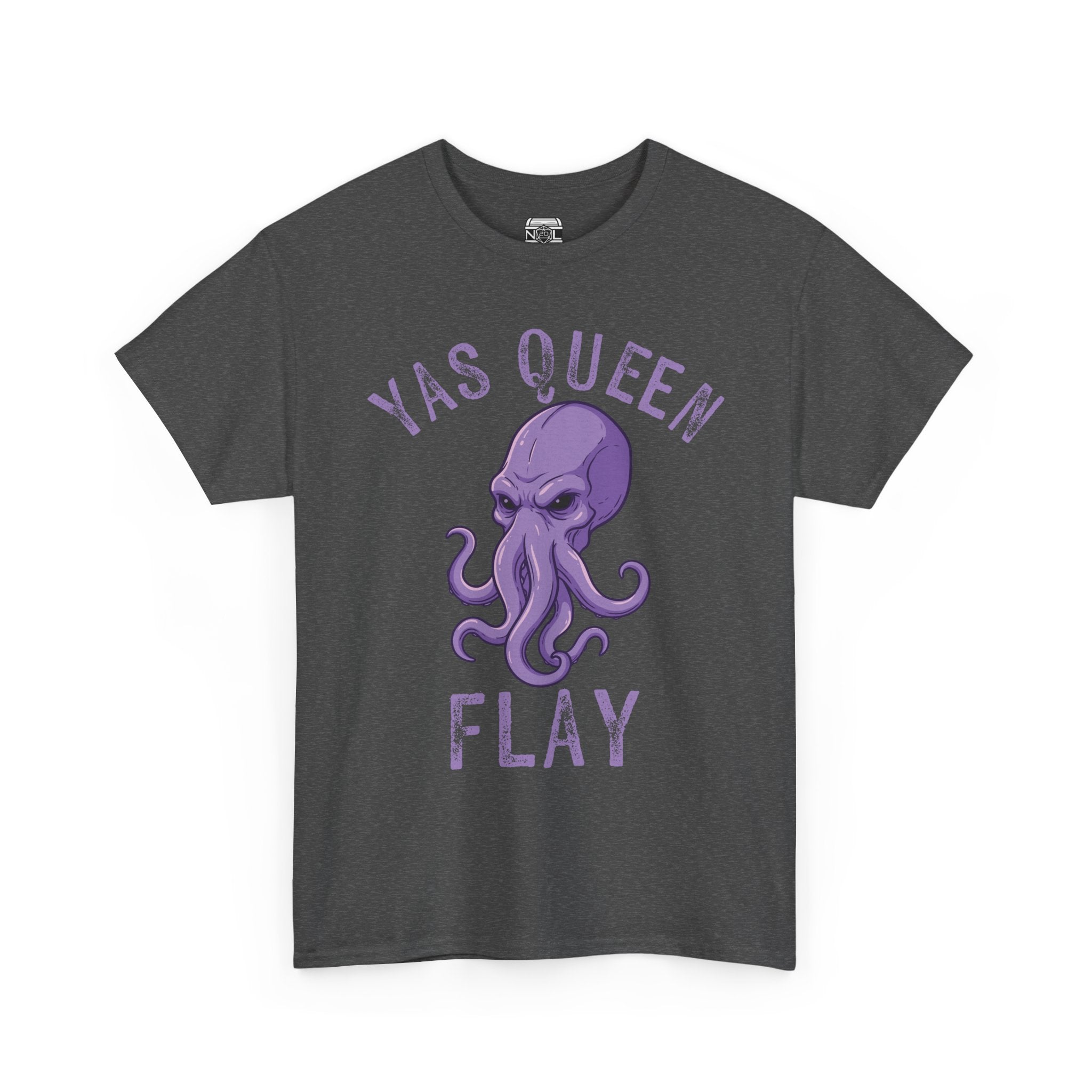 Yas Queen Flay Mindflayer T-Shirt – Funny D&D Dark Humor Tee