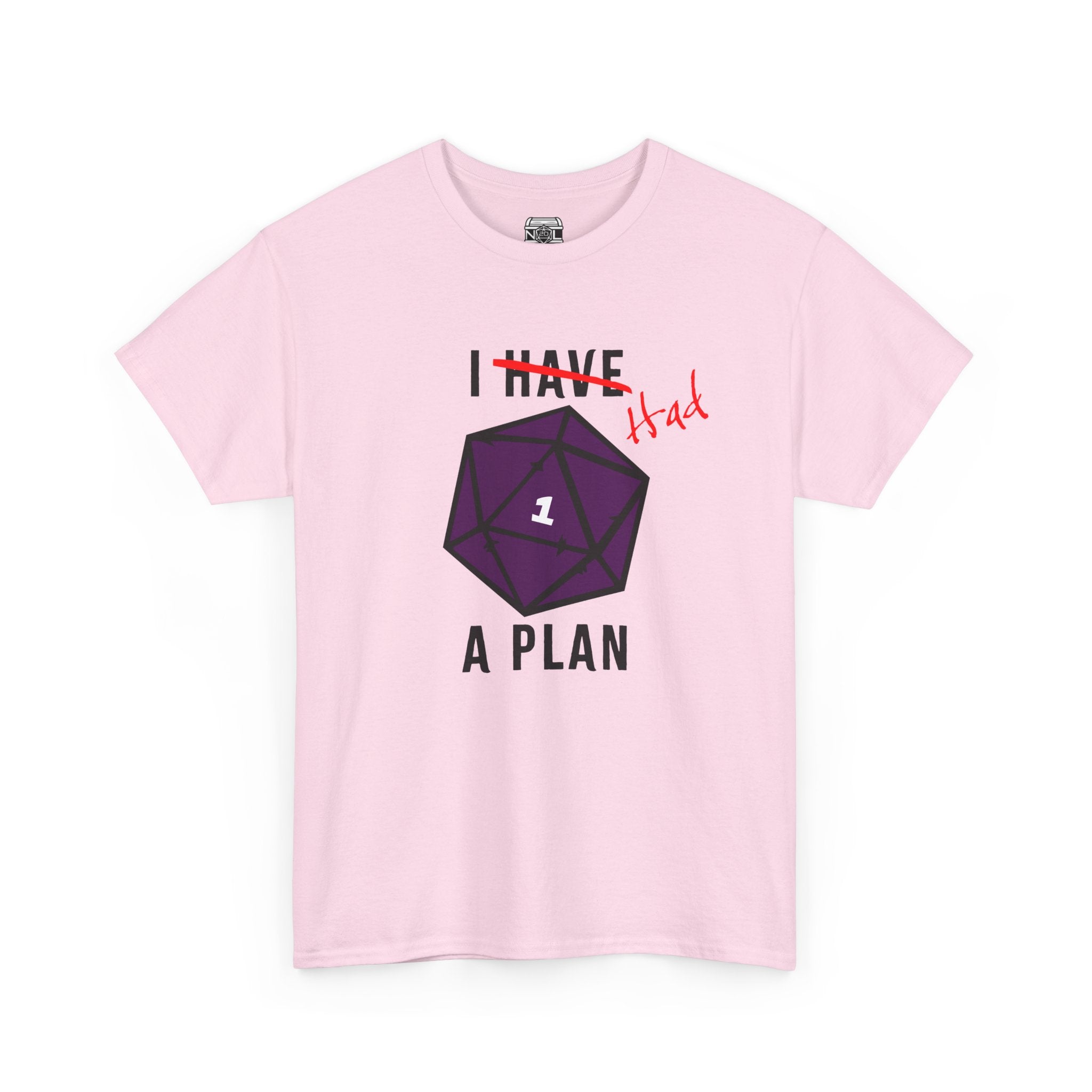 T‑Shirt — “I Had a Plan” D20 Critical Fail RPG Tee
