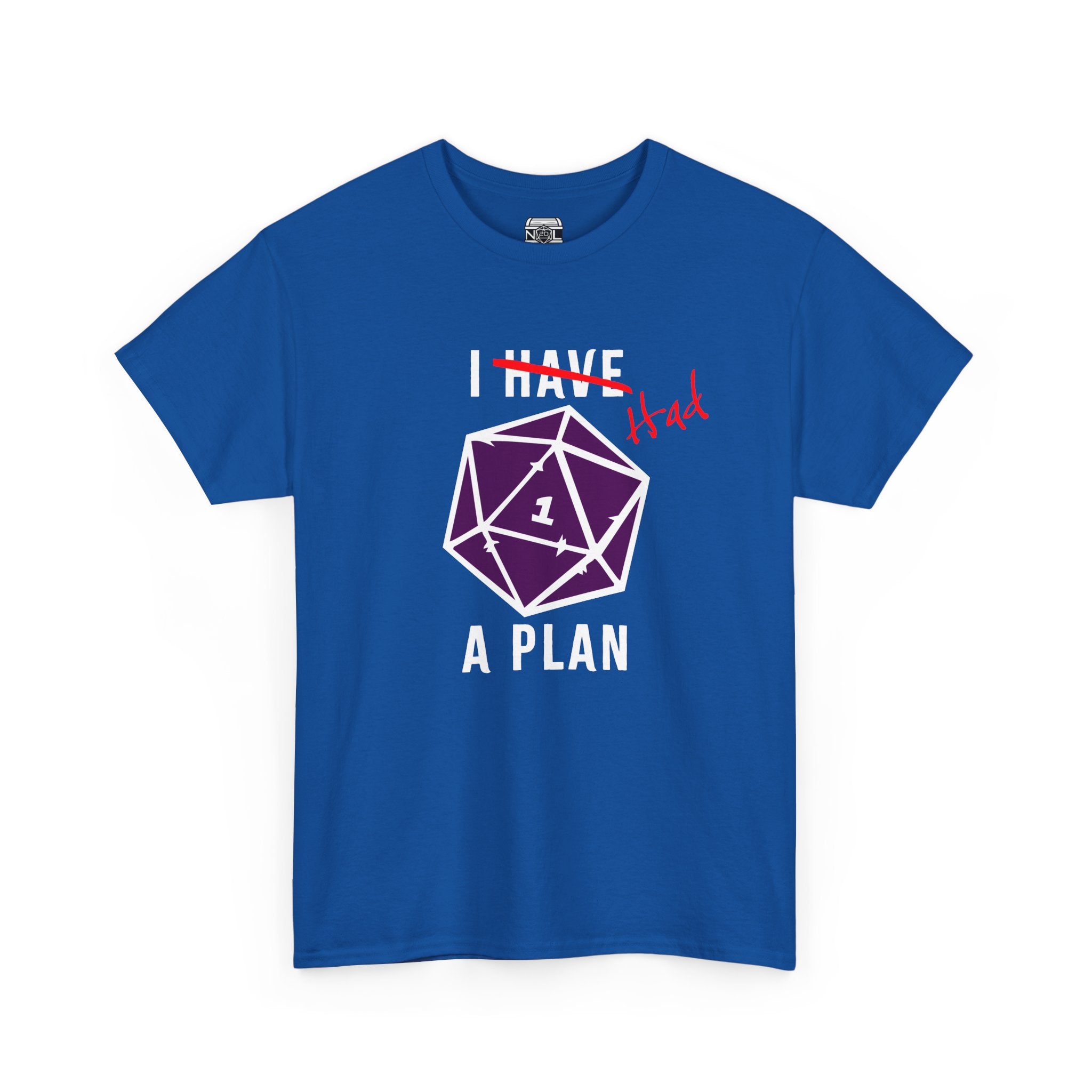 T‑Shirt — “I Had a Plan” D20 Critical Fail RPG Tee