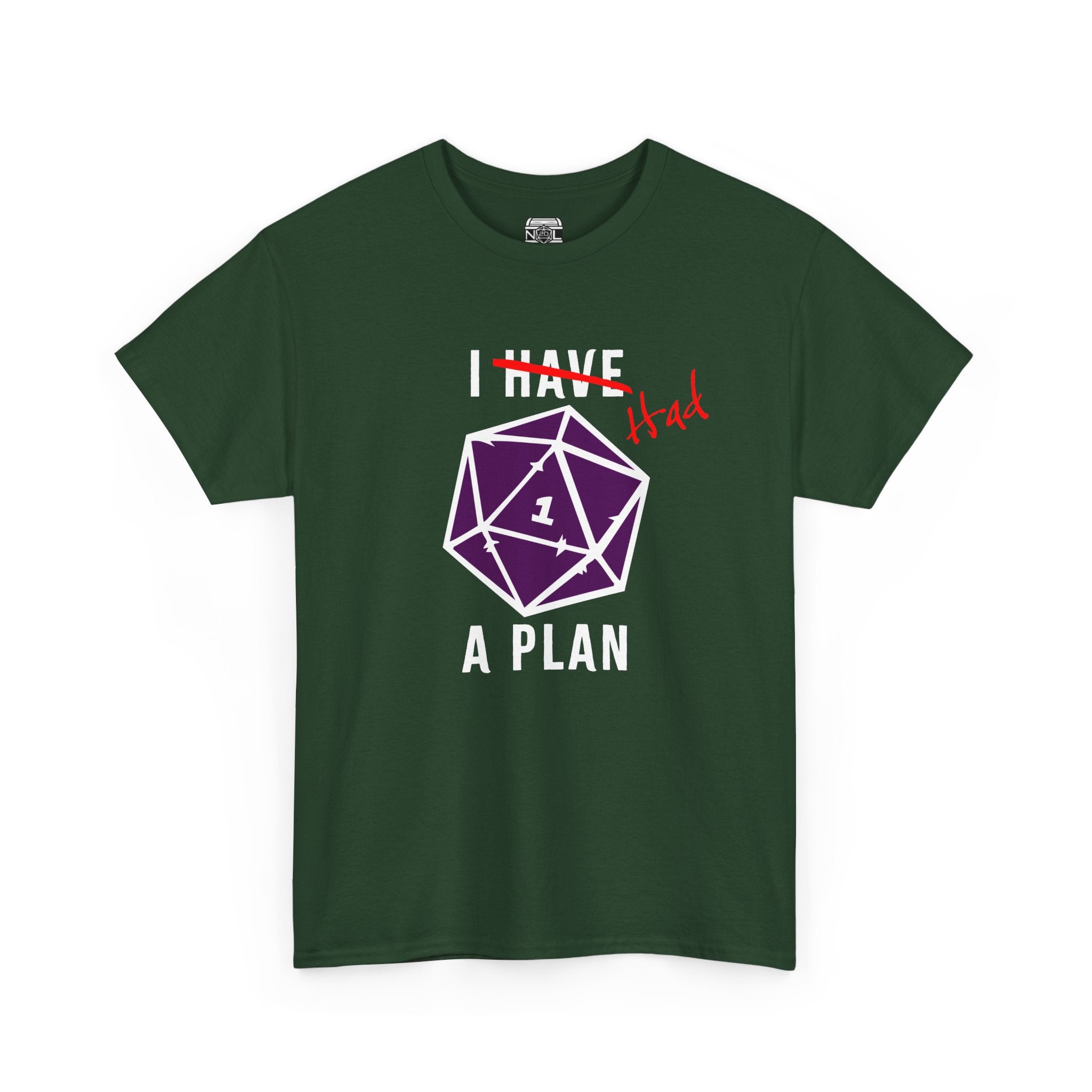 T‑Shirt — “I Had a Plan” D20 Critical Fail RPG Tee