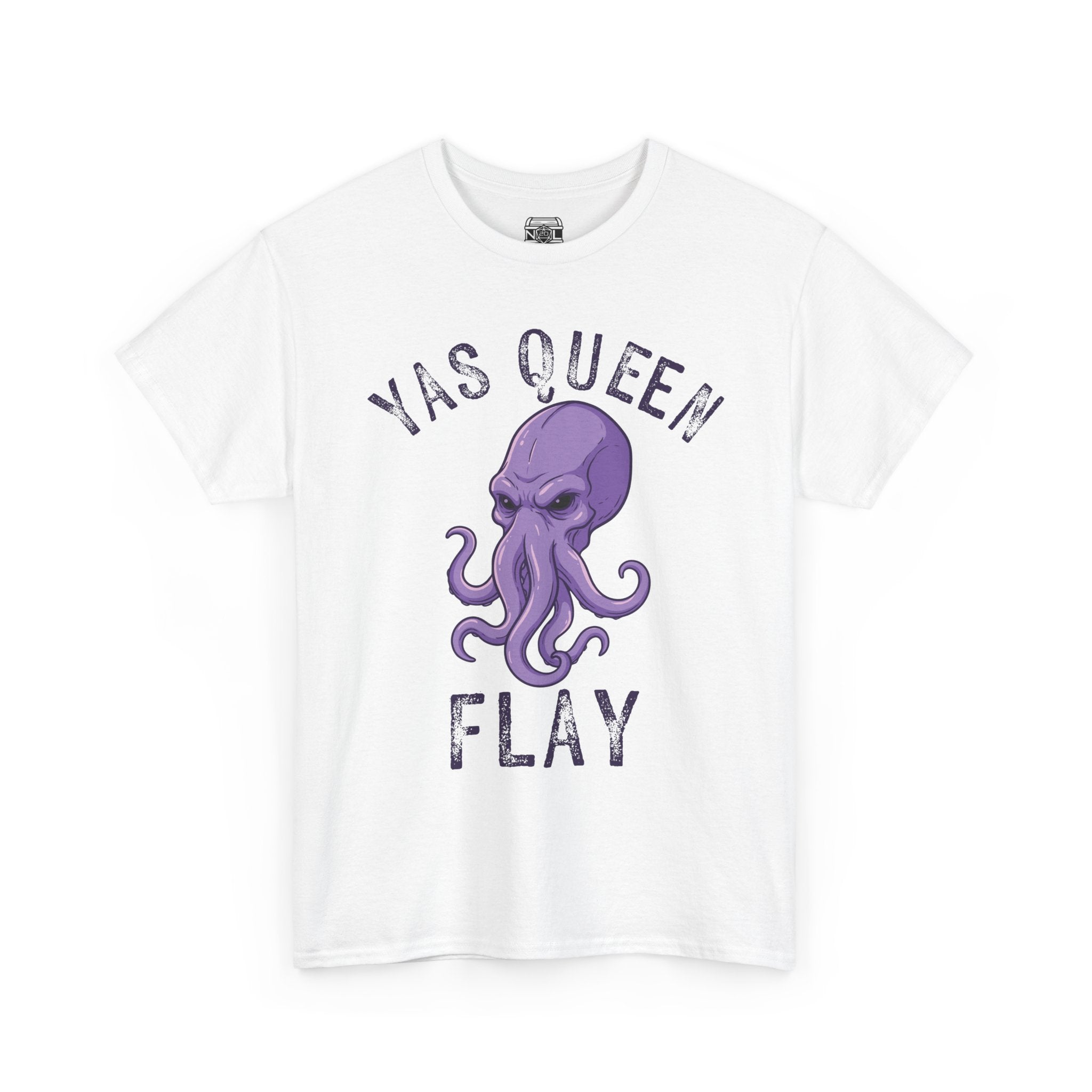 Yas Queen Flay Mindflayer T-Shirt – Funny D&D Dark Humor Tee