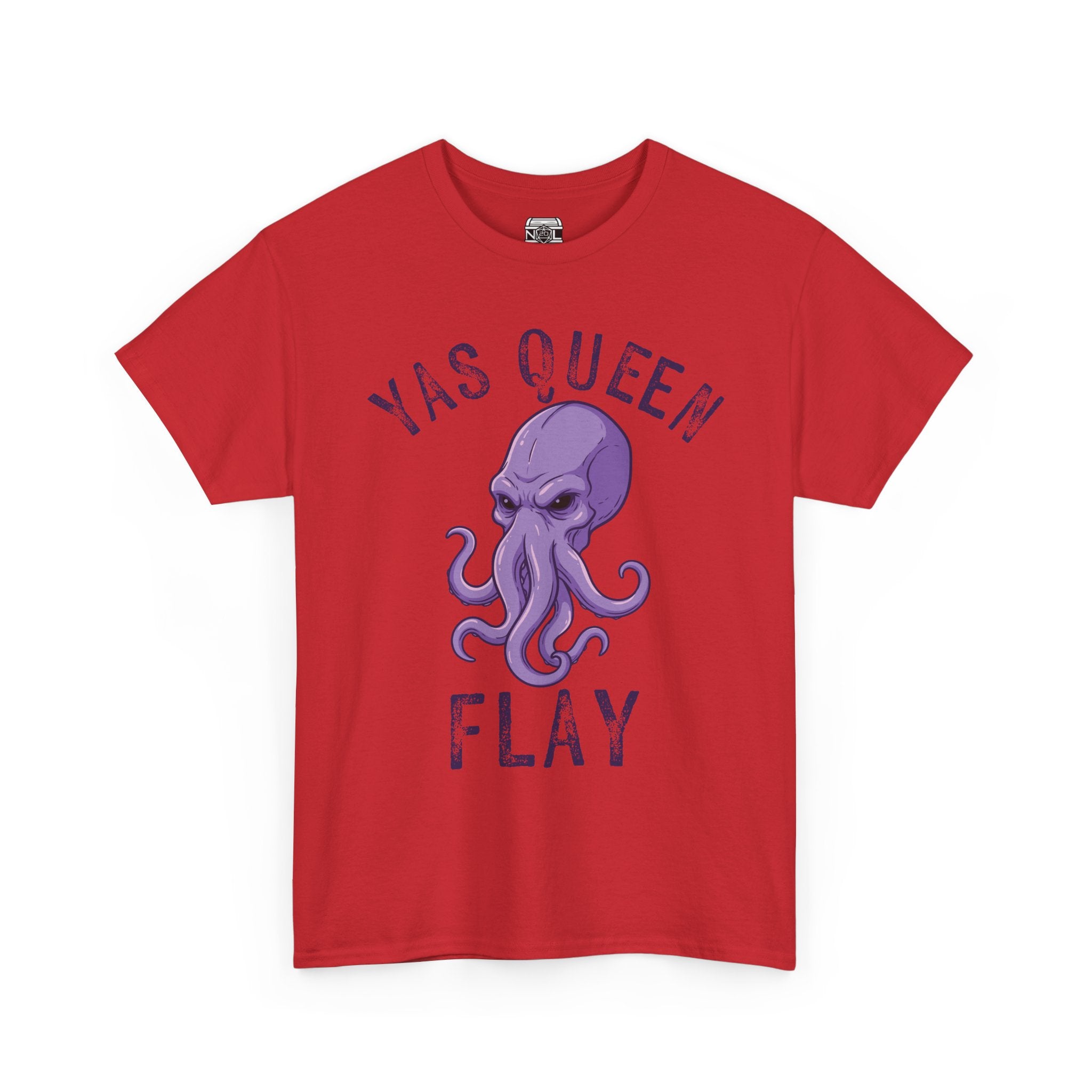 Yas Queen Flay Mindflayer T-Shirt – Funny D&D Dark Humor Tee