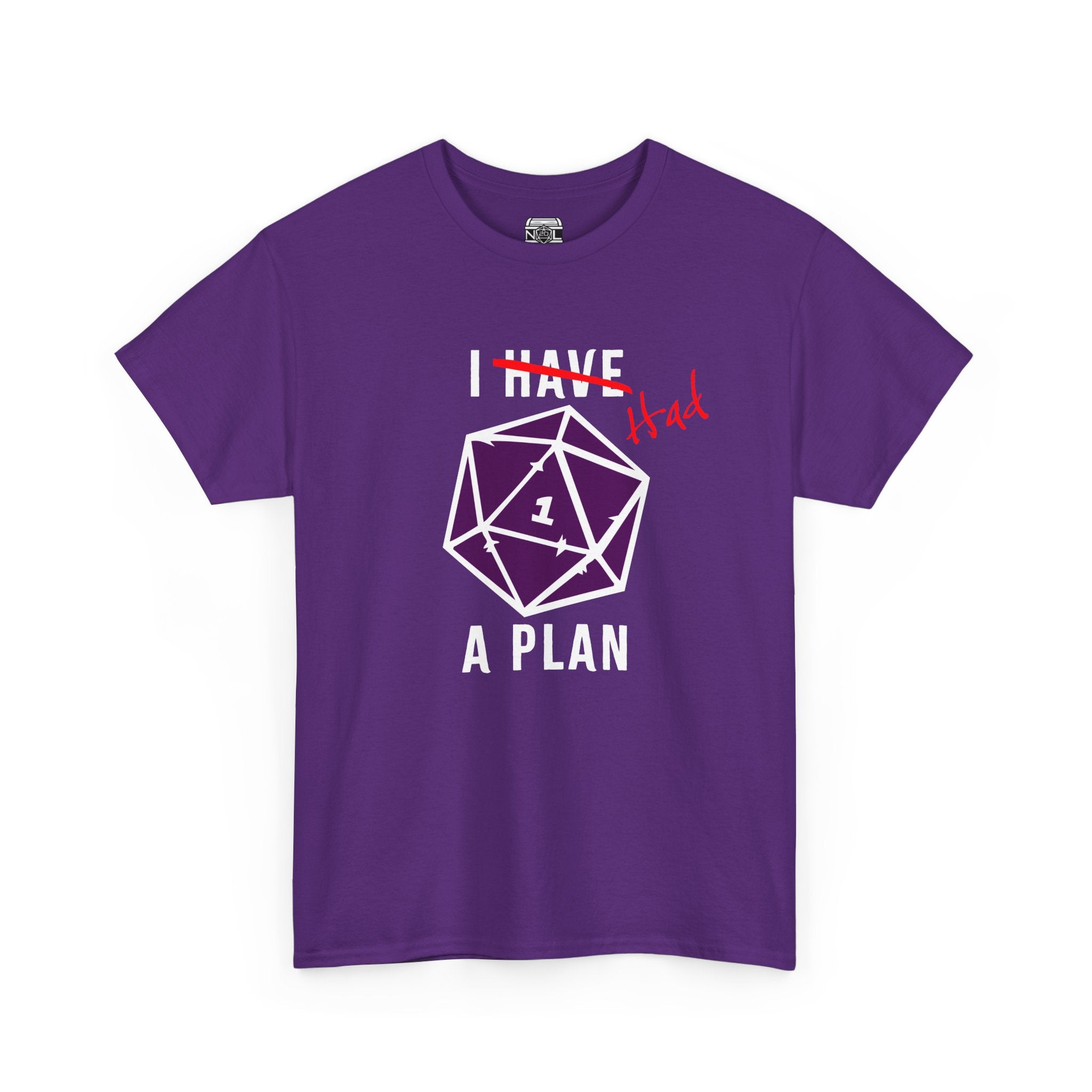 T‑Shirt — “I Had a Plan” D20 Critical Fail RPG Tee