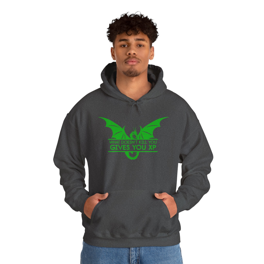 Dragon XP Hoodie - "What Doesn’t Kill You Gives You XP" Gamer Hoodie
